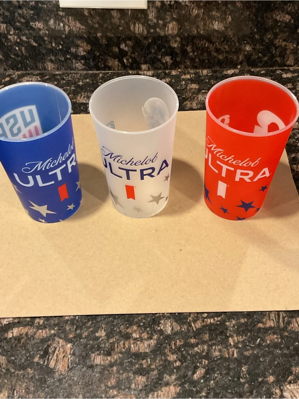 World Cup Themed Plastic Cups - USA, Trophy & FIFA Designs